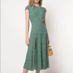 Reformation Gavin Emerald Green Dress (NWT)